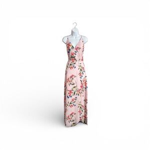 NWT Lush Pink Floral Maxi Dress Women’s Size XXL